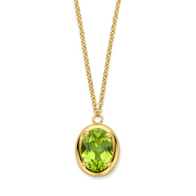 Collier One More Etna péridot Or Jaune