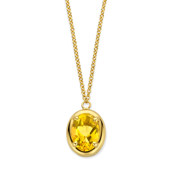 Collier One More  Etna citrine Or Jaune