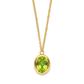Collier One More Etna péridot Or Jaune