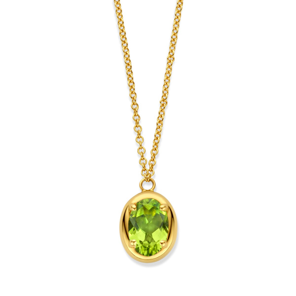 Collier One More  Etna péridot Or Jaune