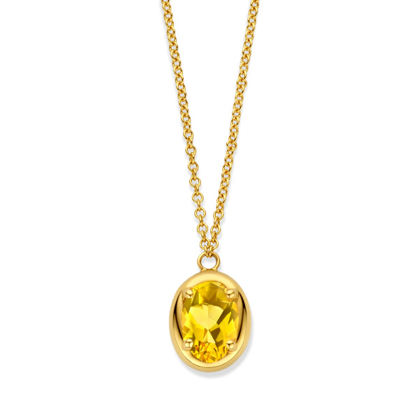 Collier One More  Etna citrine Or Jaune