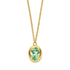 Collier One More Etna prasiolite Or Jaune