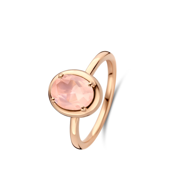 Bague One More  Etna quartz rose Or Rose