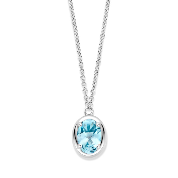Collier One More  Etna topaze Sky Blue Or Blanc