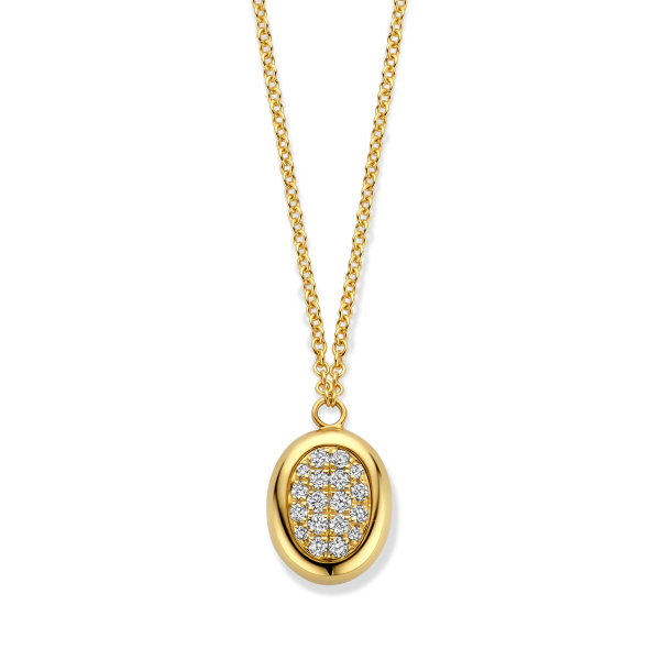 Collier One More  Etna Diamants Or Jaune