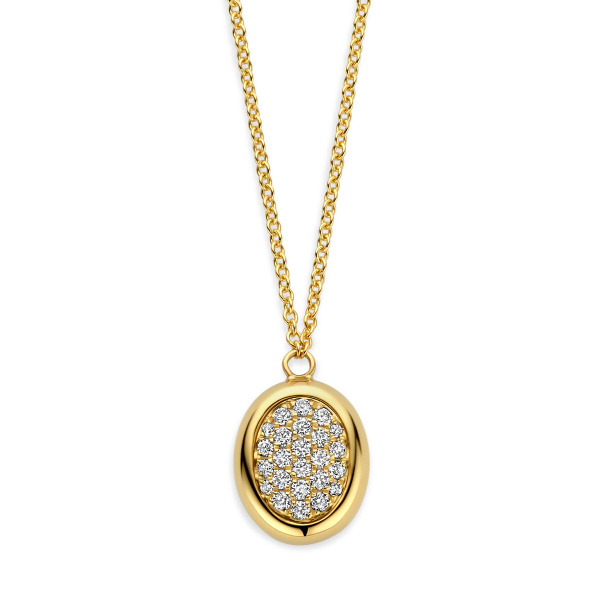 Collier One More  Etna Diamants Or Jaune