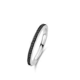 Bague One More  Ischia Basics Diamants noirs Or Blanc