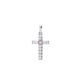 Croix One More Croix Ischia Basics Diamants Or Blanc