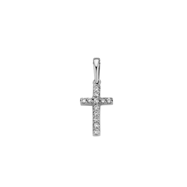 Croix One More Croix Ischia Basics Diamants Or Blanc