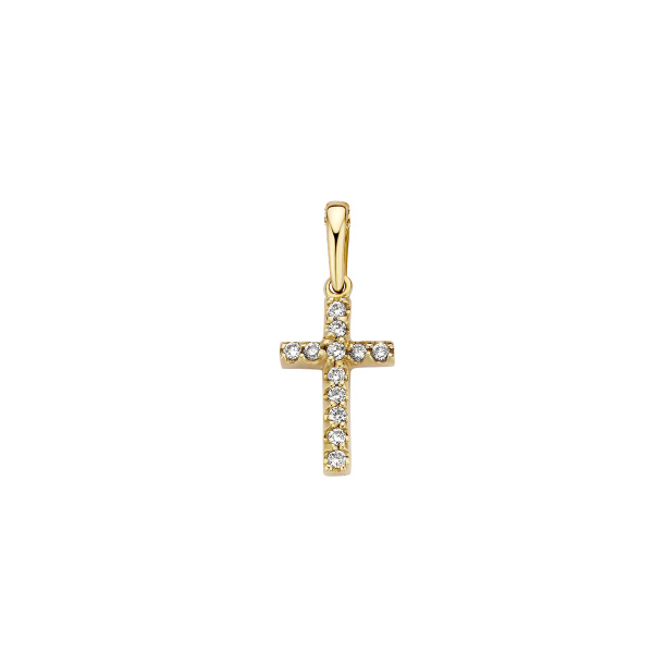 Croix One More Croix Ischia Basics Diamants Or Jaune