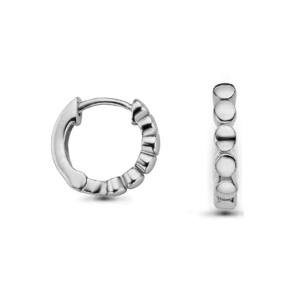 Boucles d'oreilles One More Créoles Ischia Basics Or Blanc