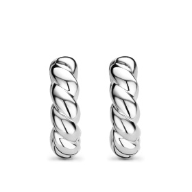 Boucles d'oreilles One More Créoles Ischia Basics Or Blanc