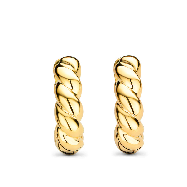 Boucles d'oreilles One More Créoles Ischia Basics Or Jaune