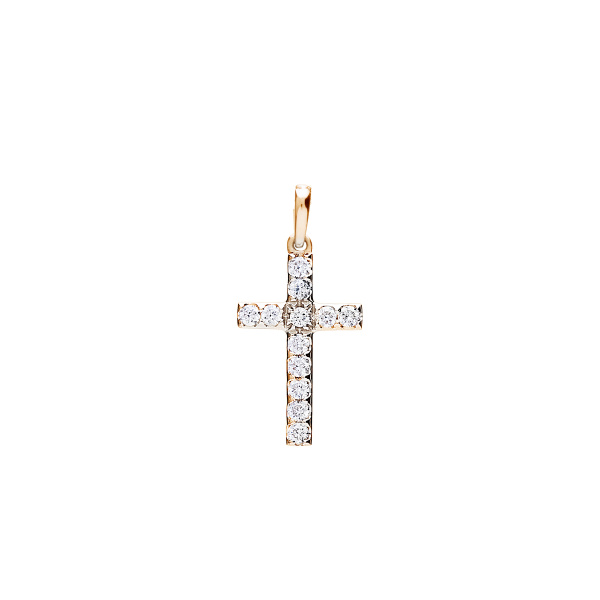 Croix One More Croix Ischia Basics Diamants Or Jaune