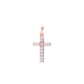 Croix One More Croix Ischia Basics Diamants Or Rose