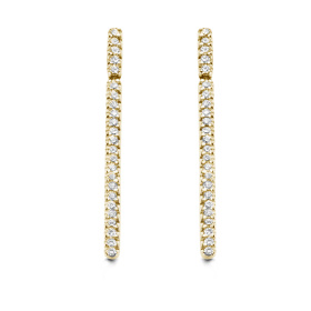 Boucles d'oreilles One More  Ischia Basics Diamants Or Jaune