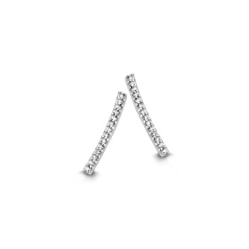Boucles d'oreilles One More  Ischia Basics Diamants Or Blanc