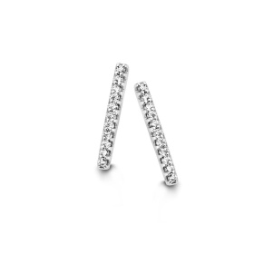 Boucles d'oreilles One More  Ischia Basics Diamants Or Blanc