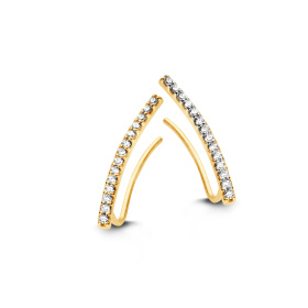 Boucles d'oreilles One More  Ischia Basics Diamants Or Jaune