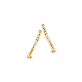 Boucles d'oreilles One More  Ischia Basics Diamants Or Jaune