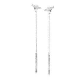 Boucles d'oreilles One More  Ischia Basics Diamants Or Blanc