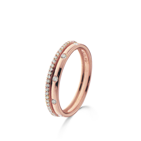 Bague One More  Ischia Basics Diamants Or Rose