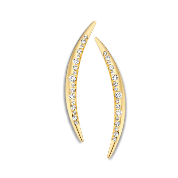 Boucles d'oreilles One More  Ischia Basics Diamants Or Jaune