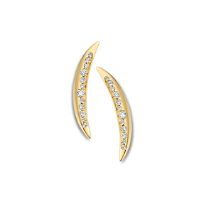 Boucles d'oreilles One More  Ischia Basics Diamants Or Jaune