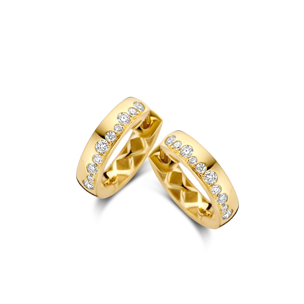 Boucles d'oreilles One More  Ischia Basics Diamants Or Jaune