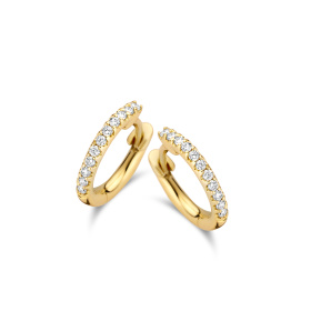 Boucles d'oreilles One More  Ischia Basics Diamants Or Jaune