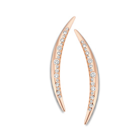 Boucles d'oreilles One More  Ischia Basics Diamants Or Rose