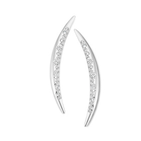 Boucles d'oreilles One More  Ischia Basics Diamants Or Blanc