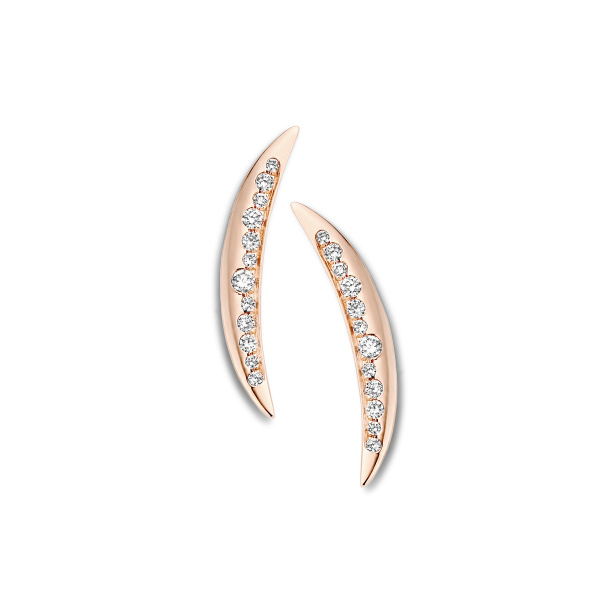 Boucles d'oreilles One More  Ischia Basics Diamants Or Rose