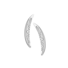 Boucles d'oreilles One More  Ischia Basics Diamants Or Blanc