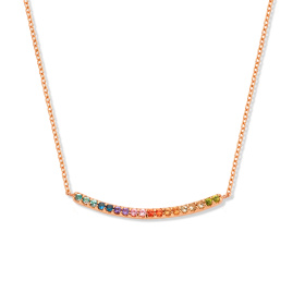 Collier One More  Ischia Basicspierres fines Or Rose