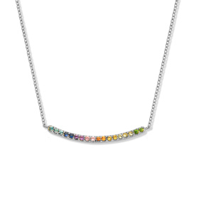 Collier One More  Ischia Basicspierres fines Or Blanc