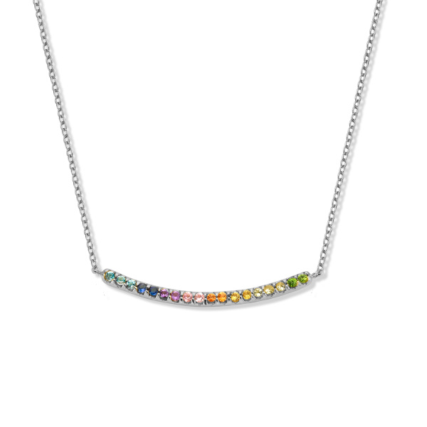 Collier One More  Ischia Basicspierres fines Or Blanc
