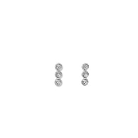Boucles d'oreilles One More  Ischia Basics Diamants Or Blanc
