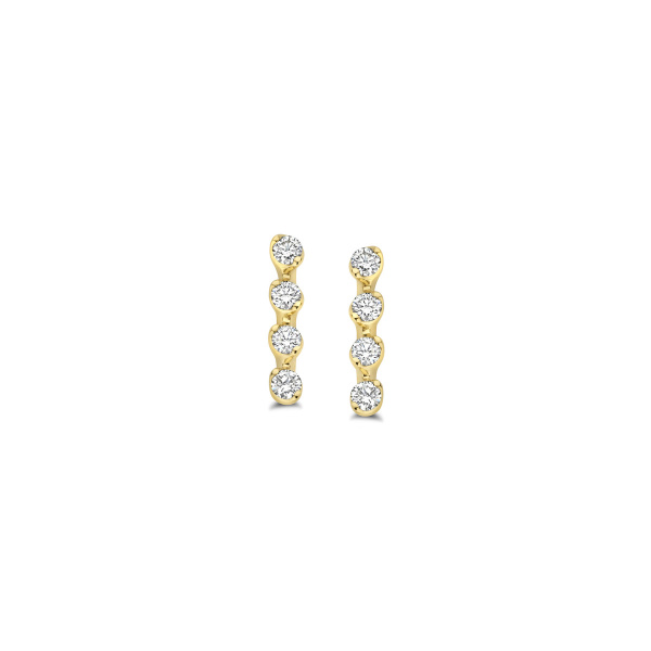 Boucles d'oreilles One More  Ischia Basics Diamants Or Jaune
