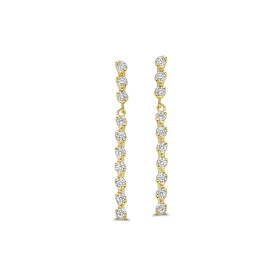 Boucles d'oreilles One More  Ischia Basics Diamants Or Jaune