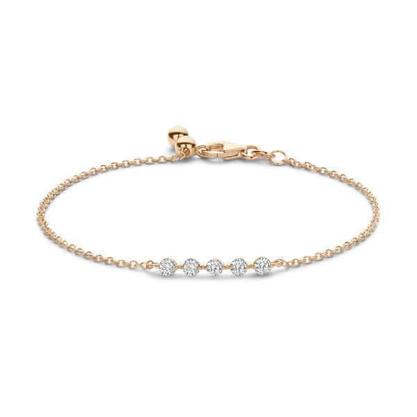 Bracelet One More  Ischia Basics Diamants Or Rose