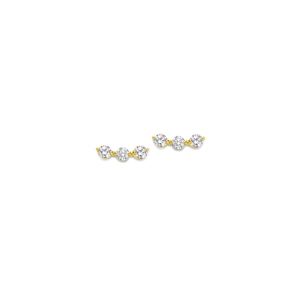 Boucles d'oreilles One More  Ischia Basics Diamants Or Jaune