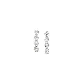 Boucles d'oreilles One More  Ischia Basics Diamants Or Blanc