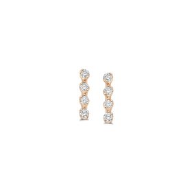 Boucles d'oreilles One More  Ischia Basics Diamants Or Rose