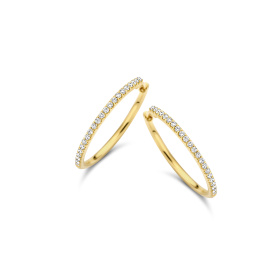 Boucles d'oreilles One More  Ischia Basics Diamants Or Jaune