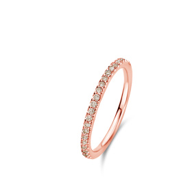 Bague One More  Ischia Basics Diamants bruns Or Rose