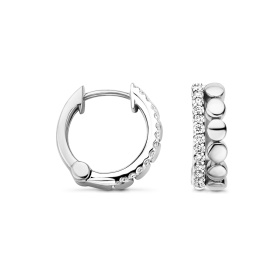 Boucles d'oreilles One More  Ischia Diamants Or Blanc