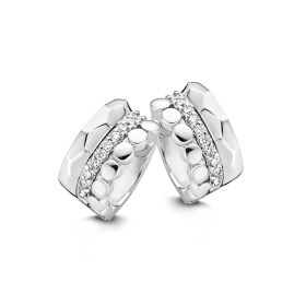 Boucles d'oreilles One More  Ischia Diamants Or Blanc