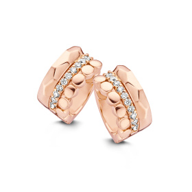 Boucles d'oreilles One More  Ischia Diamants Or Rose