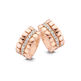 Boucles d'oreilles One More  Ischia Diamants Or Rose